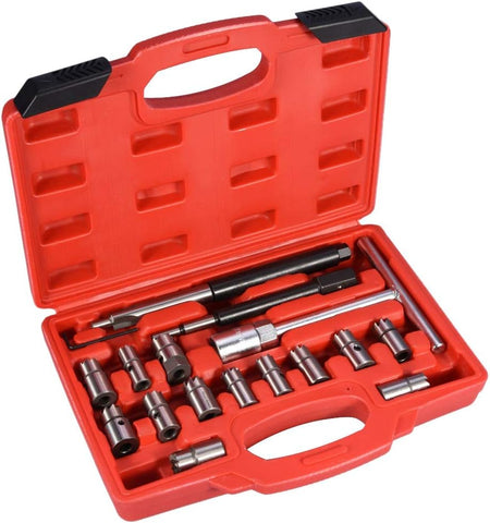 17 PCS Diesel Injector Seat Cutter Tool Set