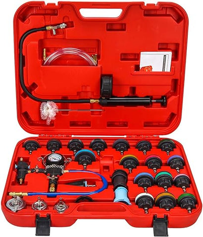 28pcs Universal Radiator Pressure Tester and Vacuum Type Cooling System Kit