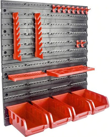 20Pc Wall Mounted Storage Bin Set