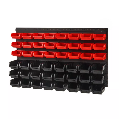 52 Pc Wall Mounted Storage Bin Set