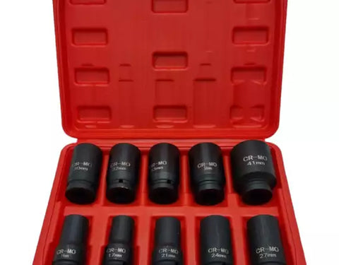 10pc 6Pt Heavy Duty 3/4" Dr. Deep Impact Socket Set