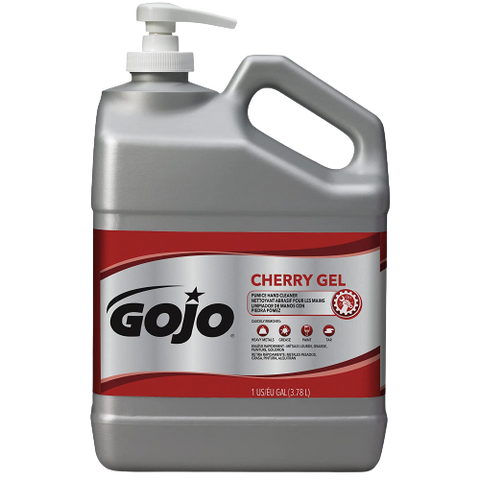 GOJO Cherry Gel 1 Gallon Hand Cleaner with Pumice