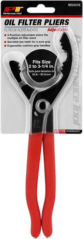 Performance Tool Small Straight Jaw Oil Filter Pliers