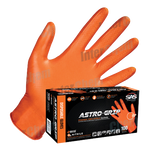 Astro-Grip Orange Industrial  Nitrile Gloves - Box of 100